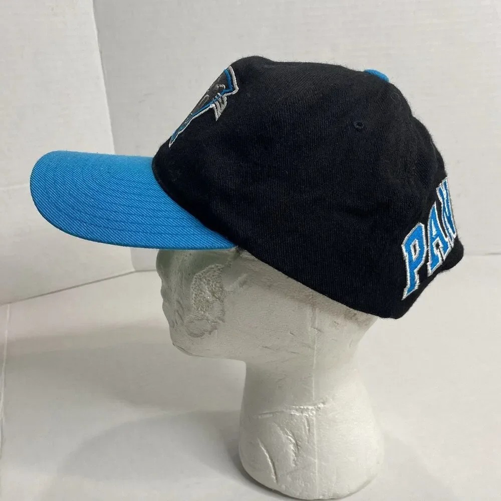 Vintage 90s Team NFL Carolina Panthers Spell out SnapBack OSFM Hat